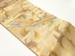 町屋風景模様織出し名古屋帯